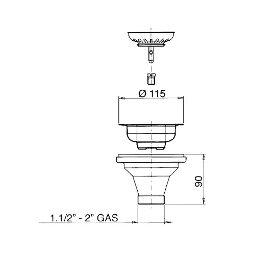 KORIPOHJAVENTTIILI LIRA 1 1/2